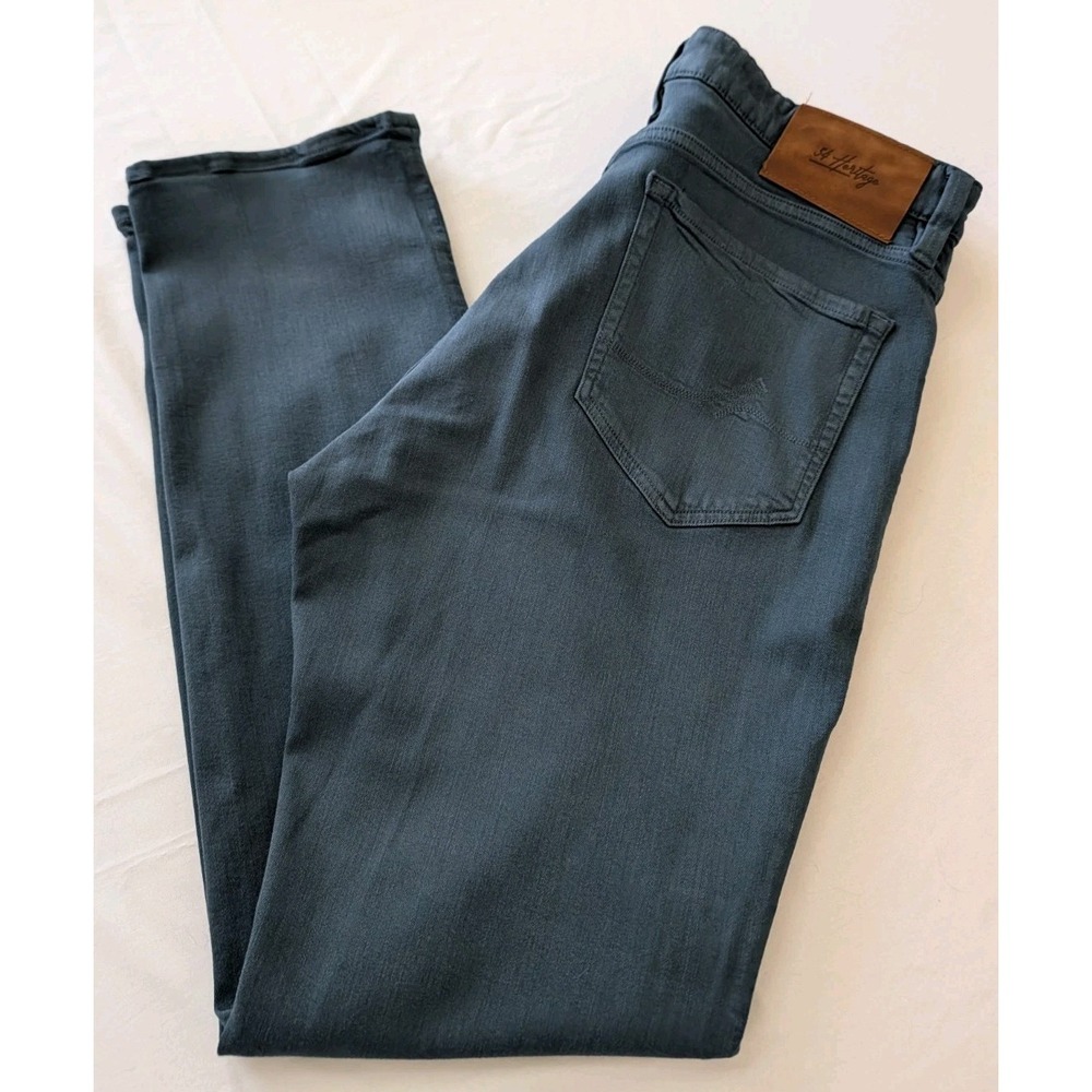 34 Heritage Charisma Pants Men's 36x32 Blue Comfort Rise Classic Straight